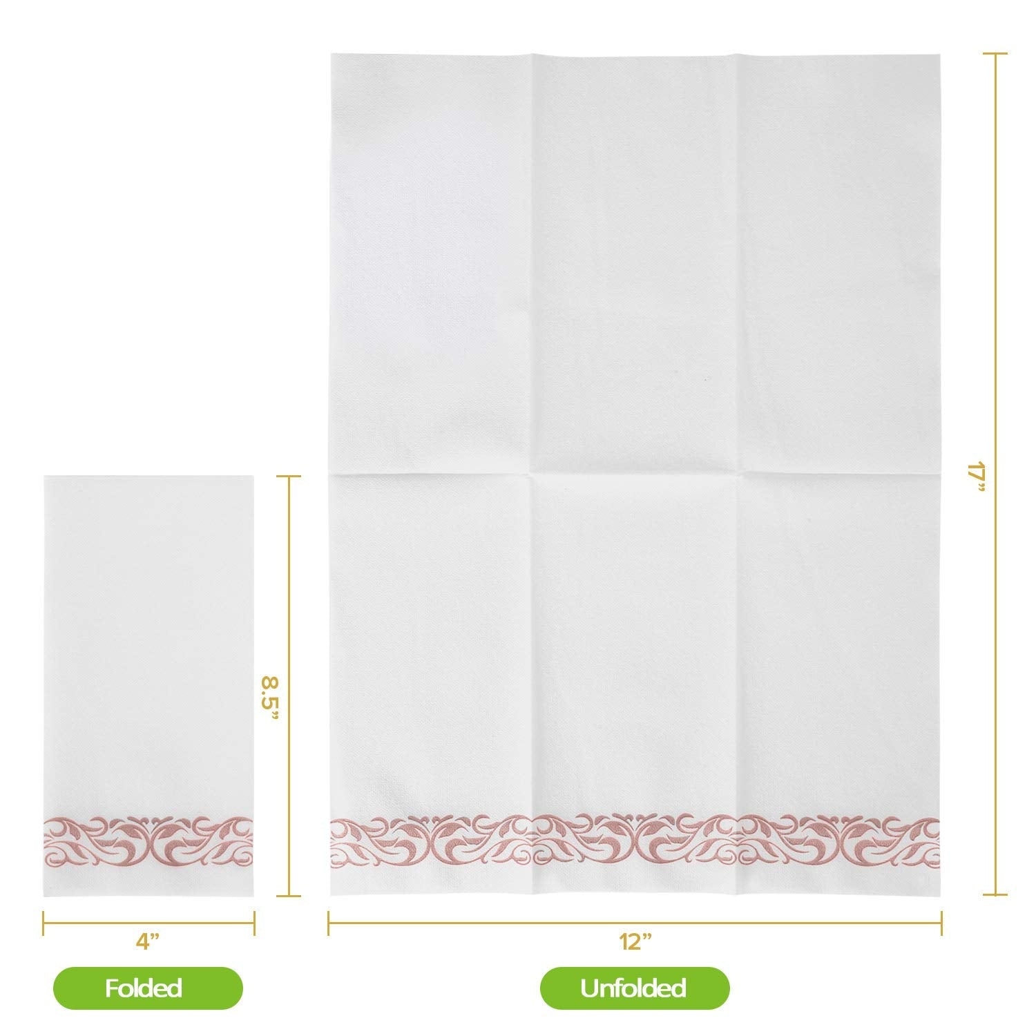 1 - ply Bulk Disposable Hand Towels | Paper Guest Towels for Water, Sauce| Ultra - Durable | Restaurant Supply - EWT