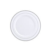10in Bulk White Plastic Plates | Case Disposable Plates for Salads, Sandwiches, Desserts | BPA - Free | Restaurant Supply - EWT