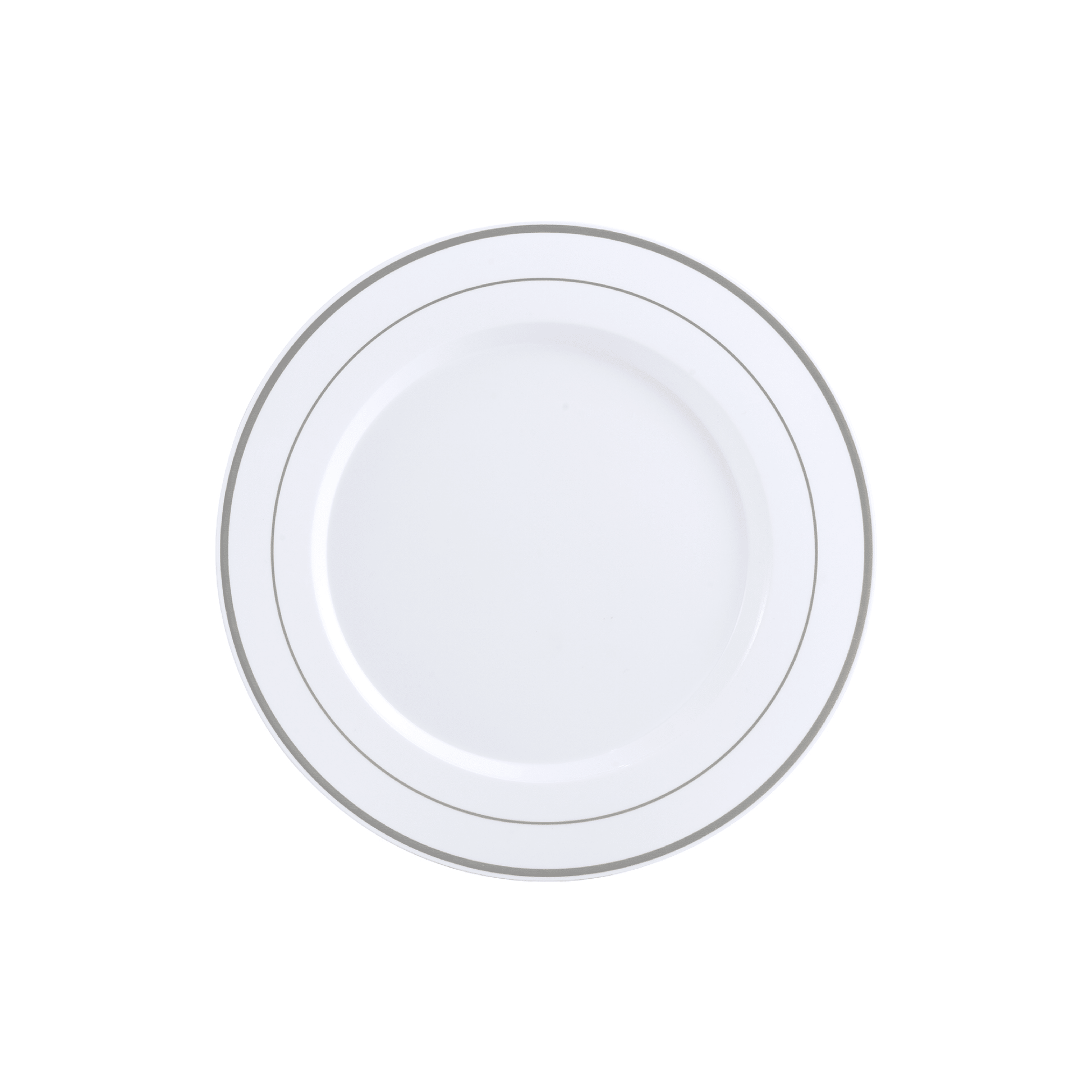 10in Bulk White Plastic Plates | Case Disposable Plates for Salads, Sandwiches, Desserts | BPA - Free | Restaurant Supply - EWT
