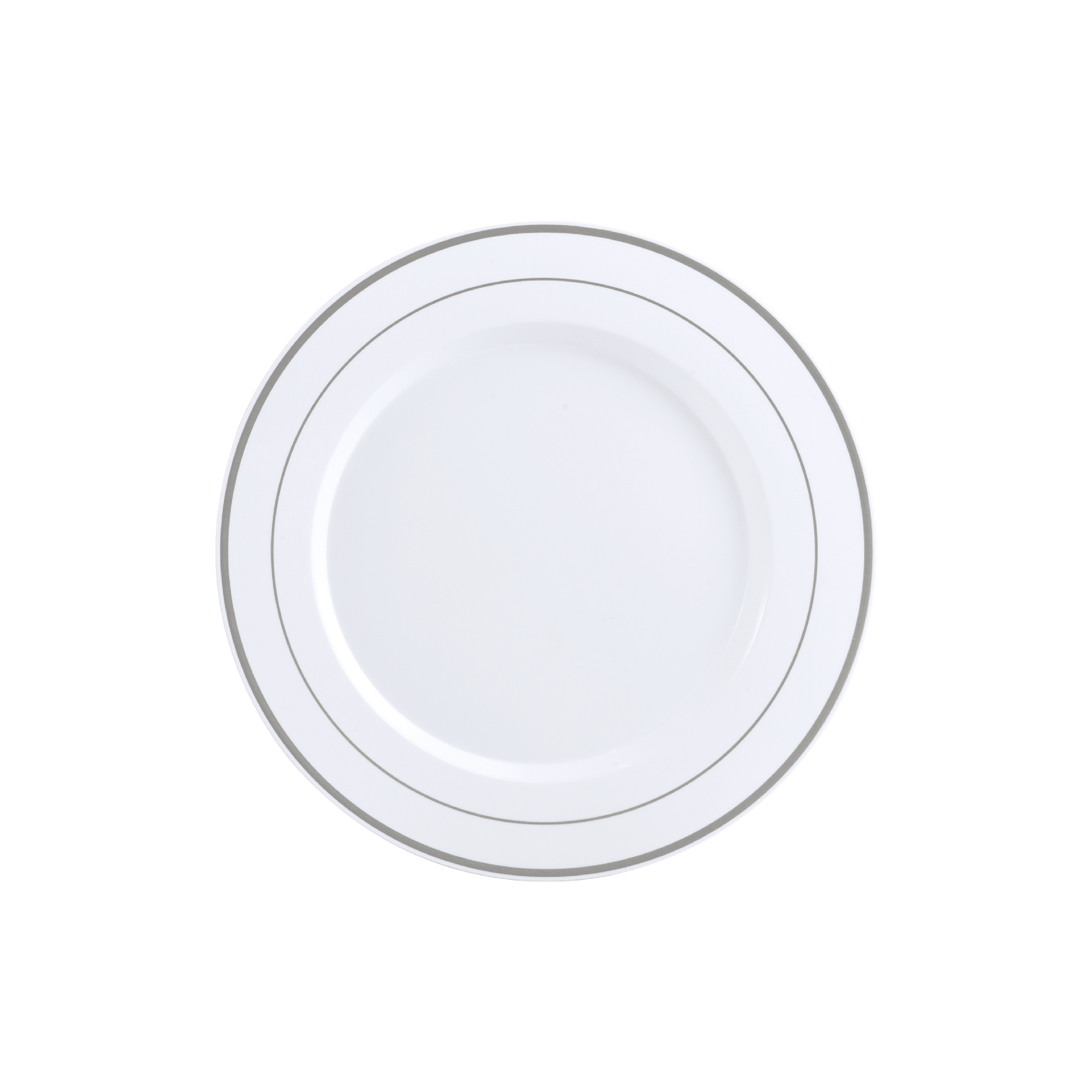10in Bulk White Plastic Plates | Case Disposable Plates for Salads, Sandwiches, Desserts | BPA - Free | Restaurant Supply - EWT