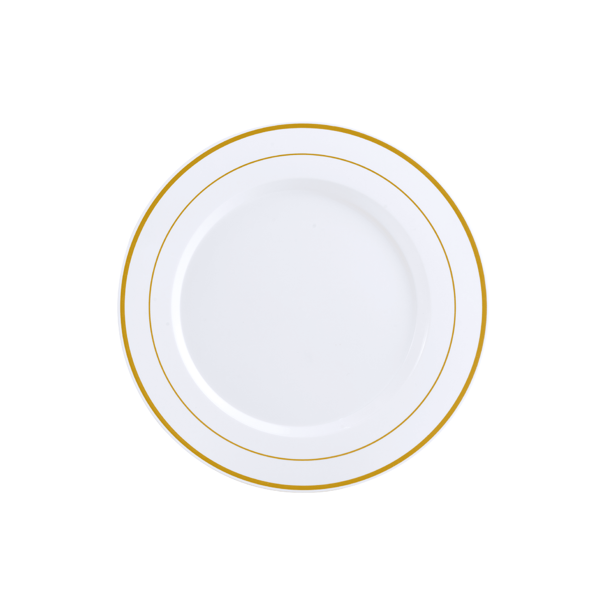 10in Bulk White Plastic Plates | Hard Plastic Dinnerware for Cakes, Salads, Sandwiches | BPA - Free | Restaurant Supply - EWT