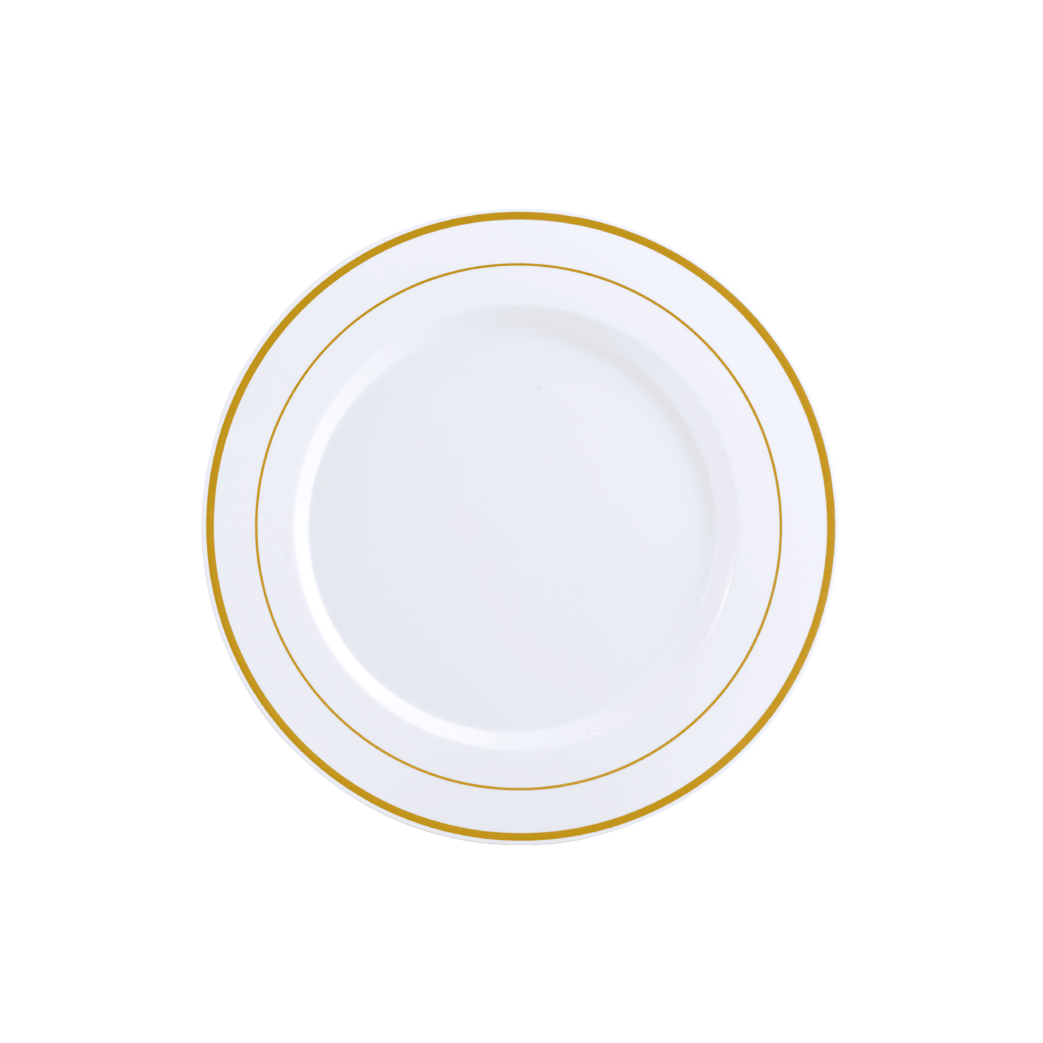 10in Bulk White Plastic Plates | Hard Plastic Dinnerware for Cakes, Salads, Sandwiches | BPA - Free | Restaurant Supply - EWT