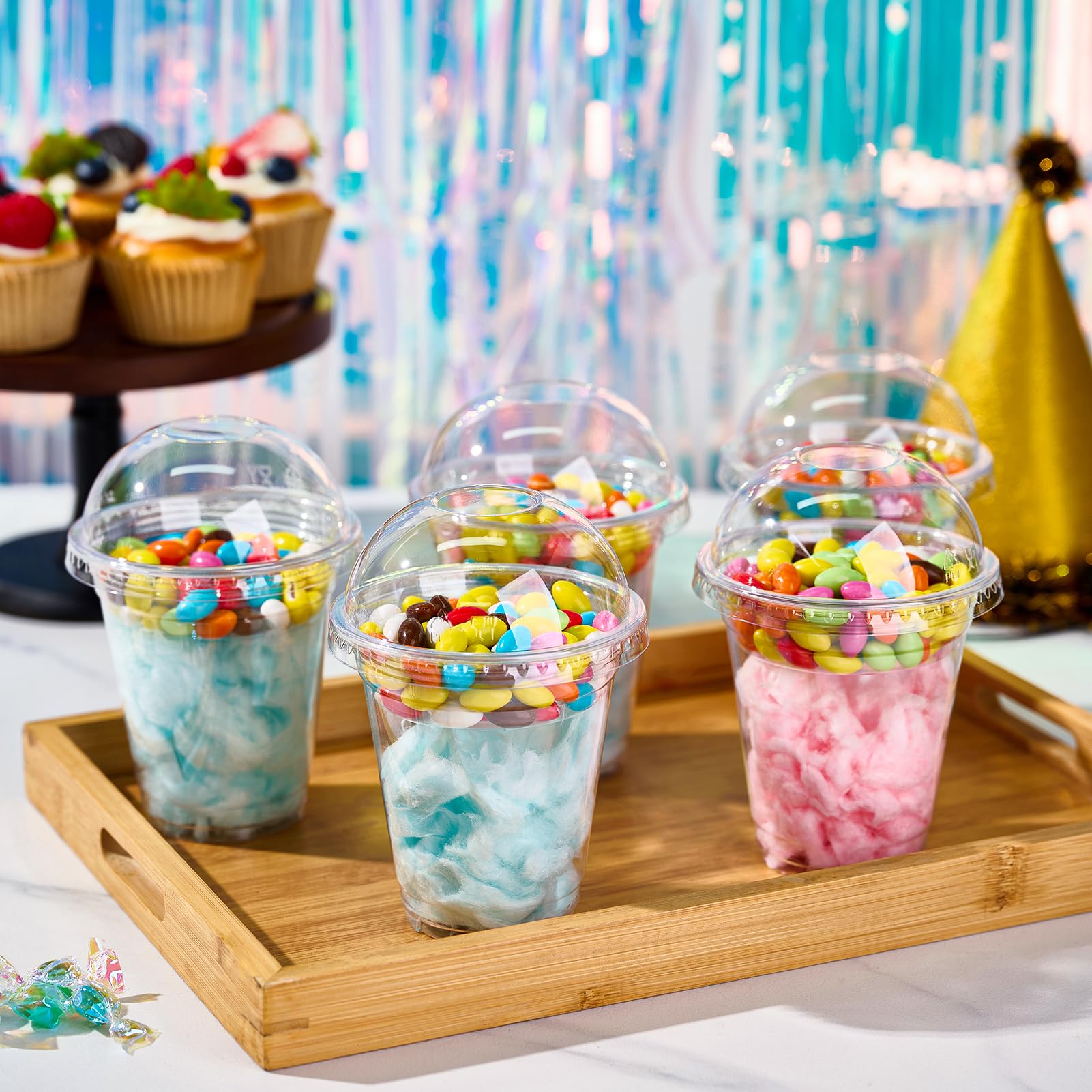 12 oz Bulk Parfait Cups | Plastic Serving Cups for Yogurt, Granola, Pudding | BPA Free | Restaurant Supply - EWT