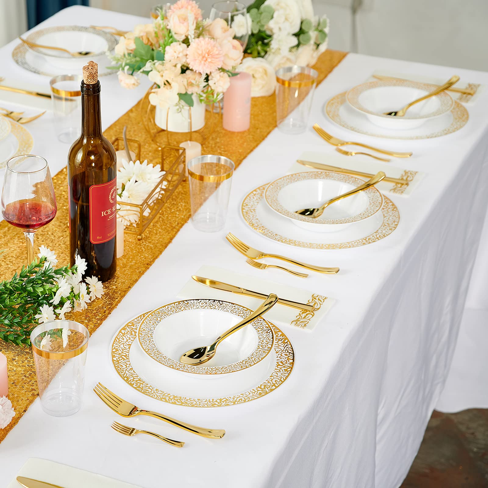 12 oz Bulk Plastic Bowls | Disposable Bowls for Soup, Salad, Dessert | BPA Free | Restaurant Supply - EWT