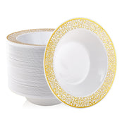 12 oz Bulk Plastic Bowls | Disposable Bowls for Soup, Salad, Dessert | BPA Free | Restaurant Supply - EWT