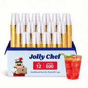 12oz Bulk Beer Cups | Disposable Tumblers for Iced Tea, Smoothies, Bubble Boba Tea | Durable Polystyrene | Restaurant Supply - EWT