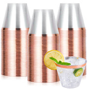 12oz Bulk Plastic Cups | Clear Disposable Tumblers for Milkshake, Iced Coffee, Smoothies, Bubble Boba Tea | Restaurant Supply - EWT