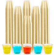 1oz/5oz/9oz Bulk Glitter Cups | Plastic Party Tumblers for Whiskey, Wine, Tequila | Safe to use | Restaurant Supply - EWT