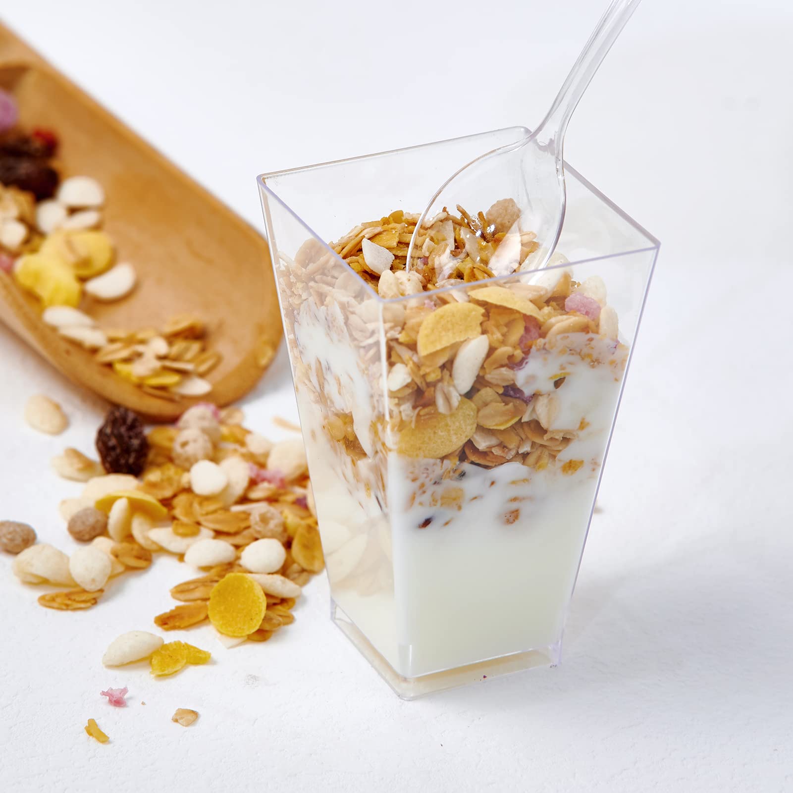 2oz/3oz/5oz Bulk Dessert Cups | Parfait Cups for Mousses, Puddings | Safe Plastic | Bakery Supply Case - EWT