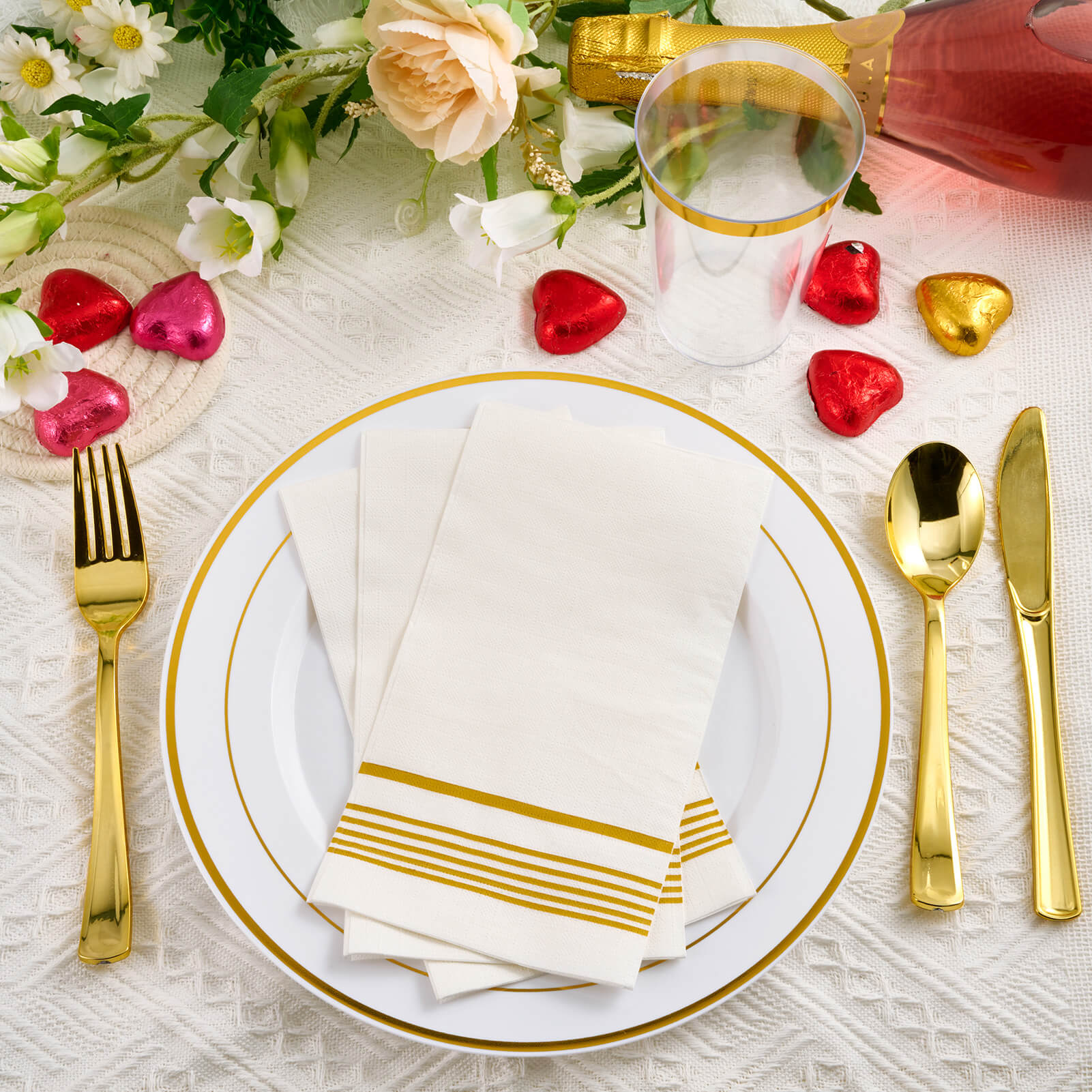 3 - ply Bulk Napkins Case│Paper Guest Towels for Burgers, Pastries│Biodegradable │ Restaurant Supply - EWT