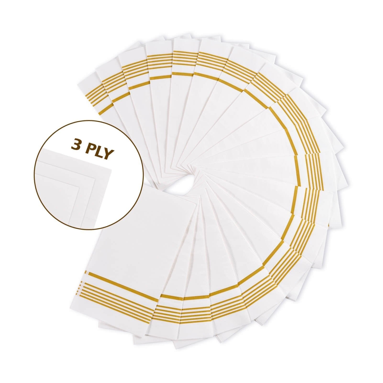 3 - ply Bulk Napkins Case│Paper Guest Towels for Burgers, Pastries│Biodegradable │ Restaurant Supply - EWT