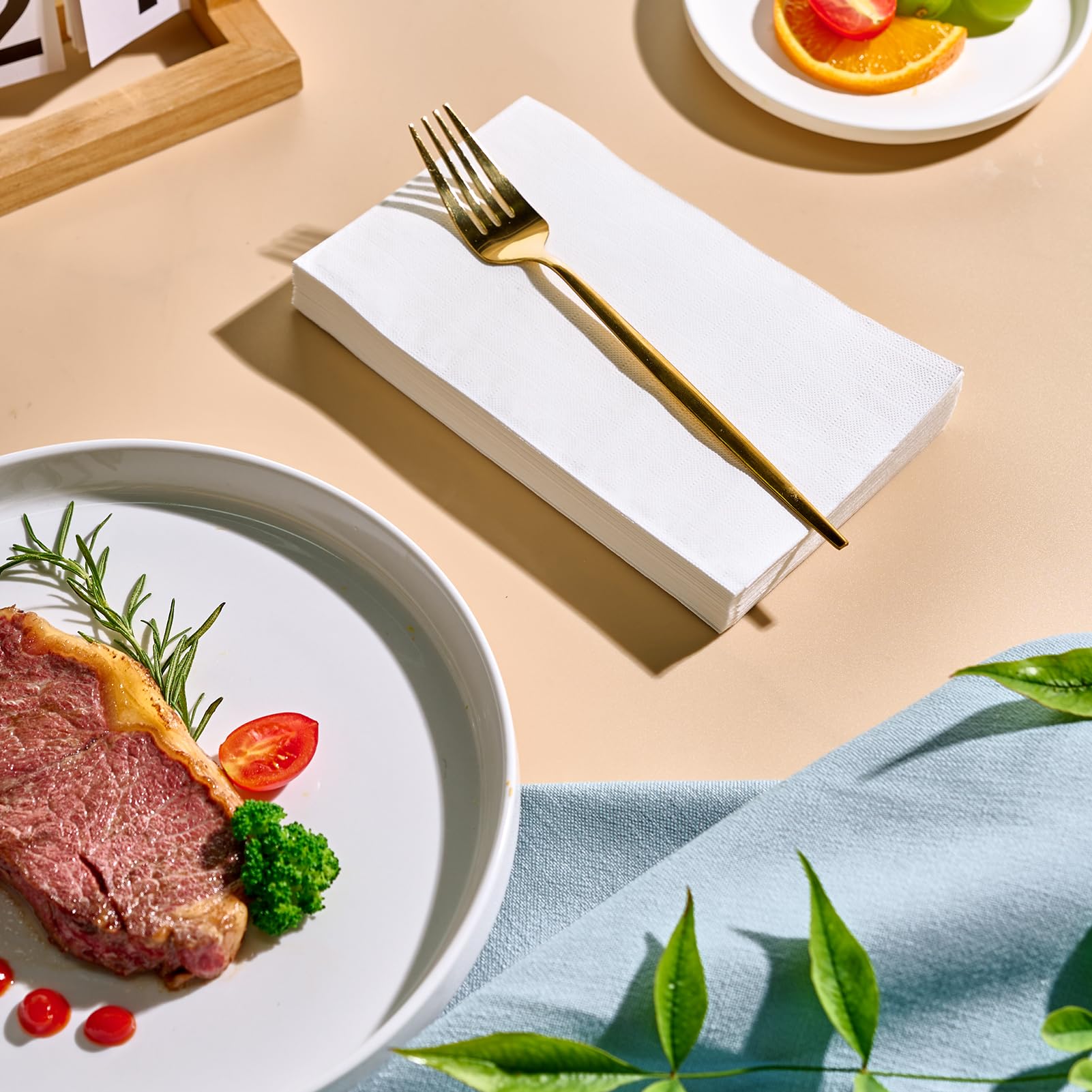 3 - ply Bulk Napkins | Paper Guest Towels for Burgers, Pasta | Biodegradable | Hotel Supply - EWT