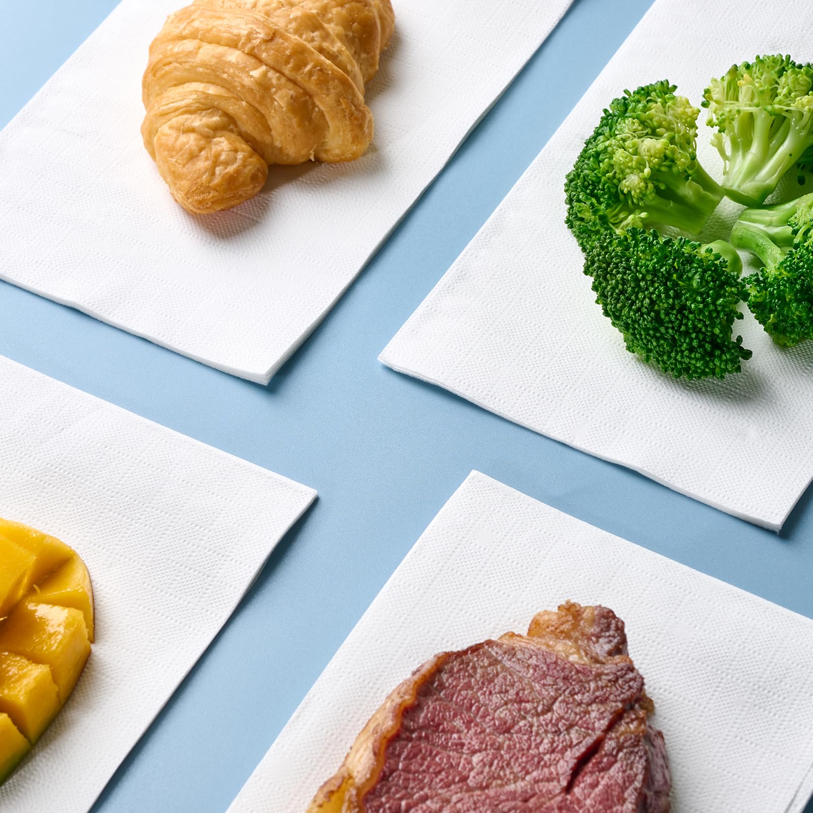 3 - ply Bulk Napkins | Paper Guest Towels for Burgers, Pasta | Biodegradable | Hotel Supply - EWT