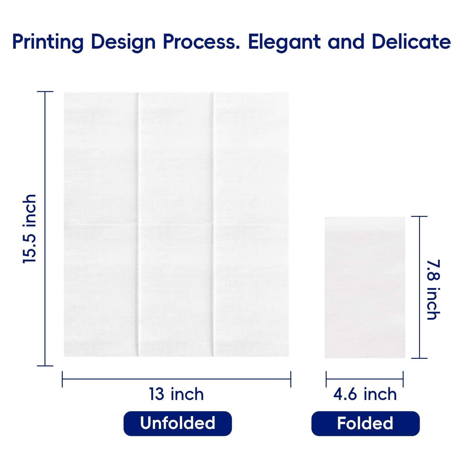 3 - ply Bulk Napkins | Paper Guest Towels for Burgers, Pasta | Biodegradable | Hotel Supply - EWT