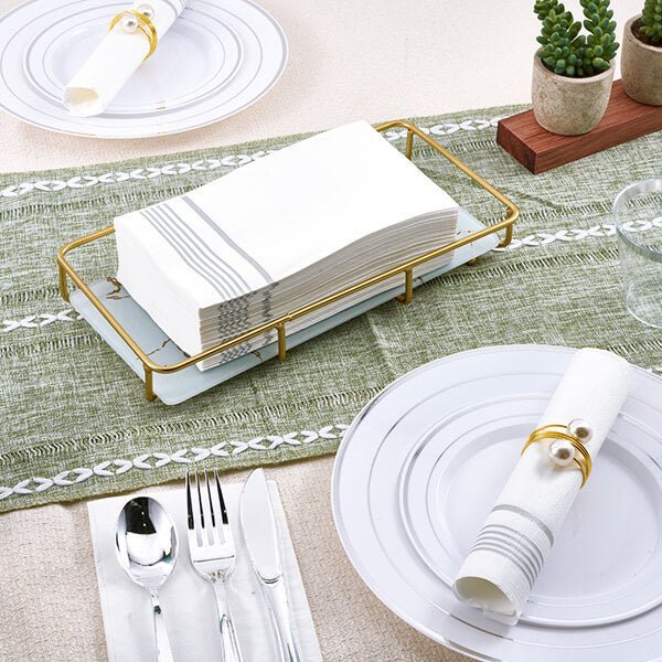 3 - ply Bulk Napkins | Paper Guest Towels for Sandwiches, Pastries | Biodegradable | Hotel Supply - EWT
