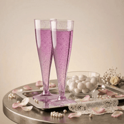 4.5oz Bulk Plastic Champagne Flutes | Case Toasting Glasses for Mimosas, Sparkling Wine | Disposable | Event Supply - EWT