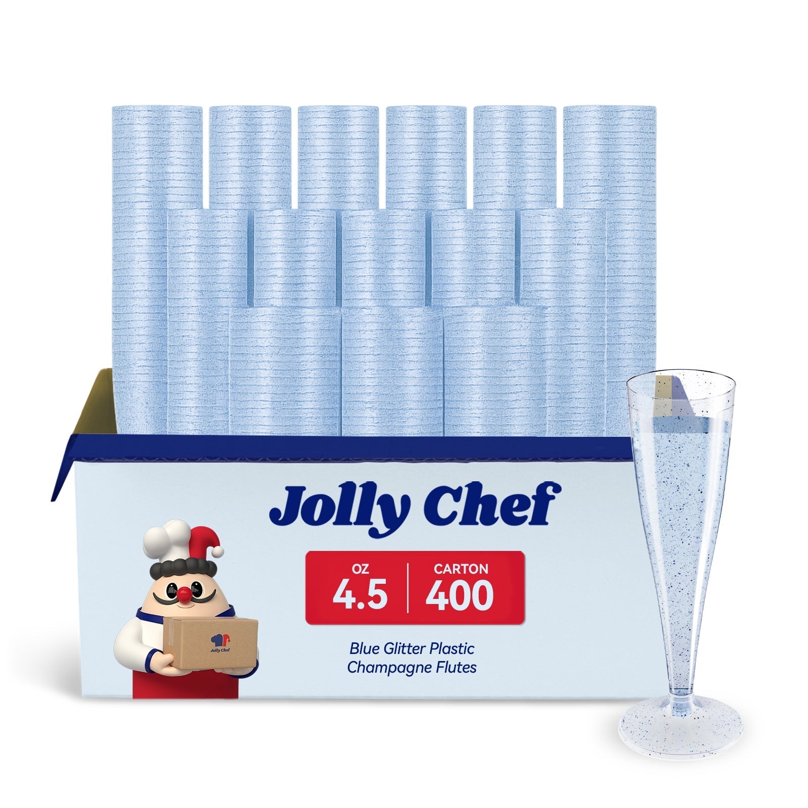 4.5oz Bulk Plastic Dessert Cups | Champagne Flutes for Mimosas, Prosecco | Disposable Hard Plastic | Restaurant Supply - EWT