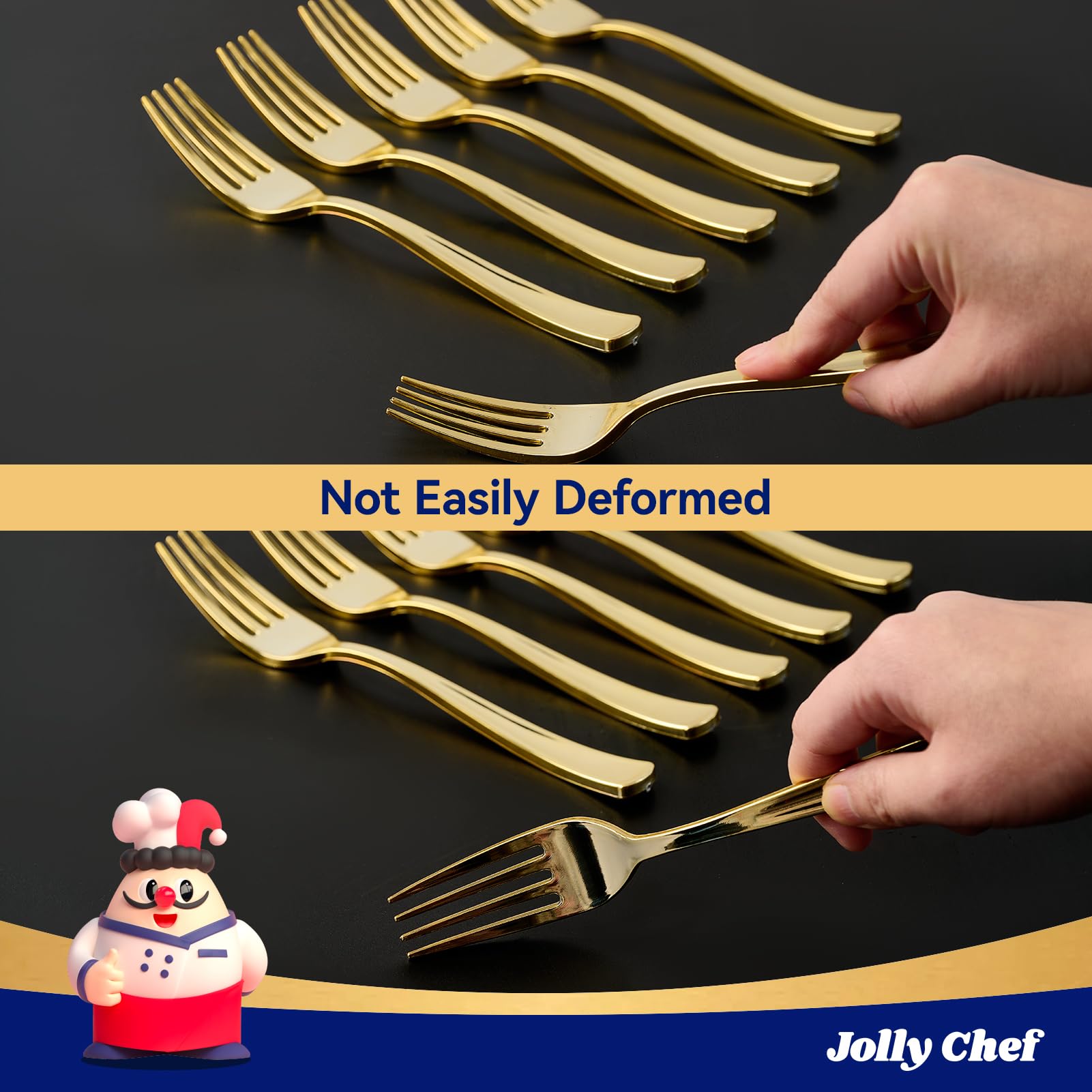 7.28in Bulk Plastic Forks | Case Disposable Forks for Cake, Salads, Appetizers | Heat Resistant | Restaurant Supply - EWT