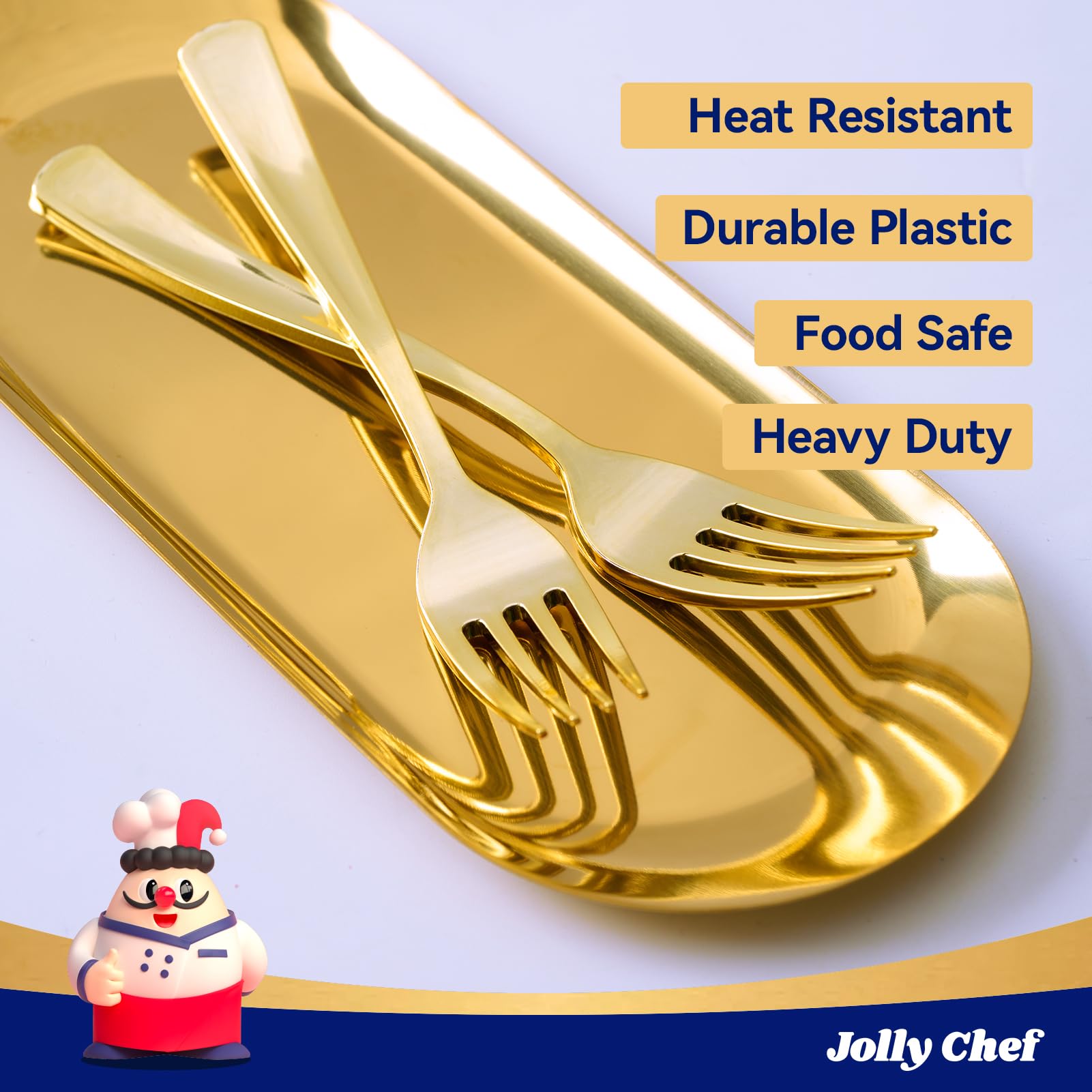 7.28in Bulk Plastic Forks | Case Disposable Forks for Cake, Salads, Appetizers | Heat Resistant | Restaurant Supply - EWT