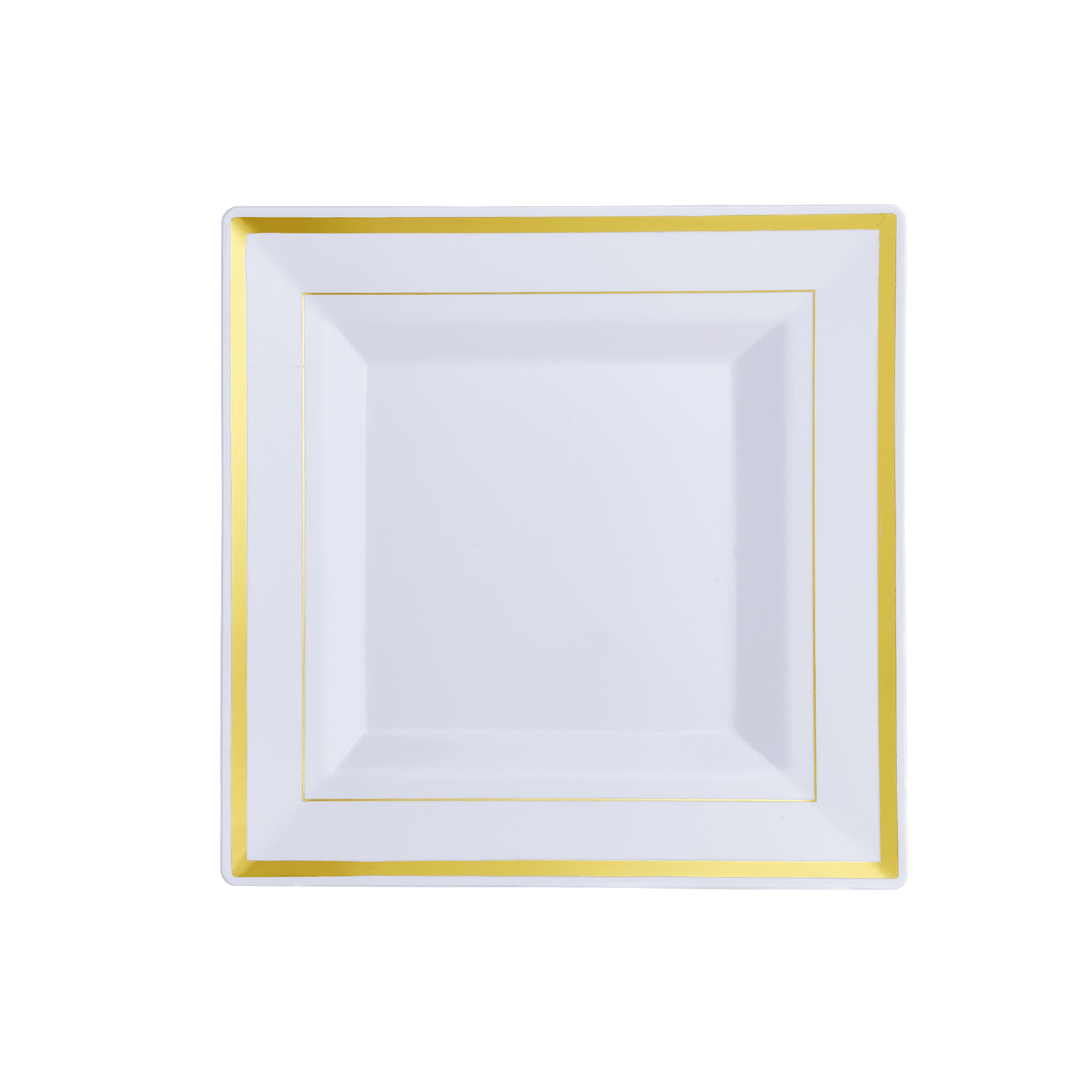 9.5in Bulk Plastic Plates | Disposable Plates for Appetizers, Desserts | 100% Food - Grade Plastic | Restaurant Supply - EWT