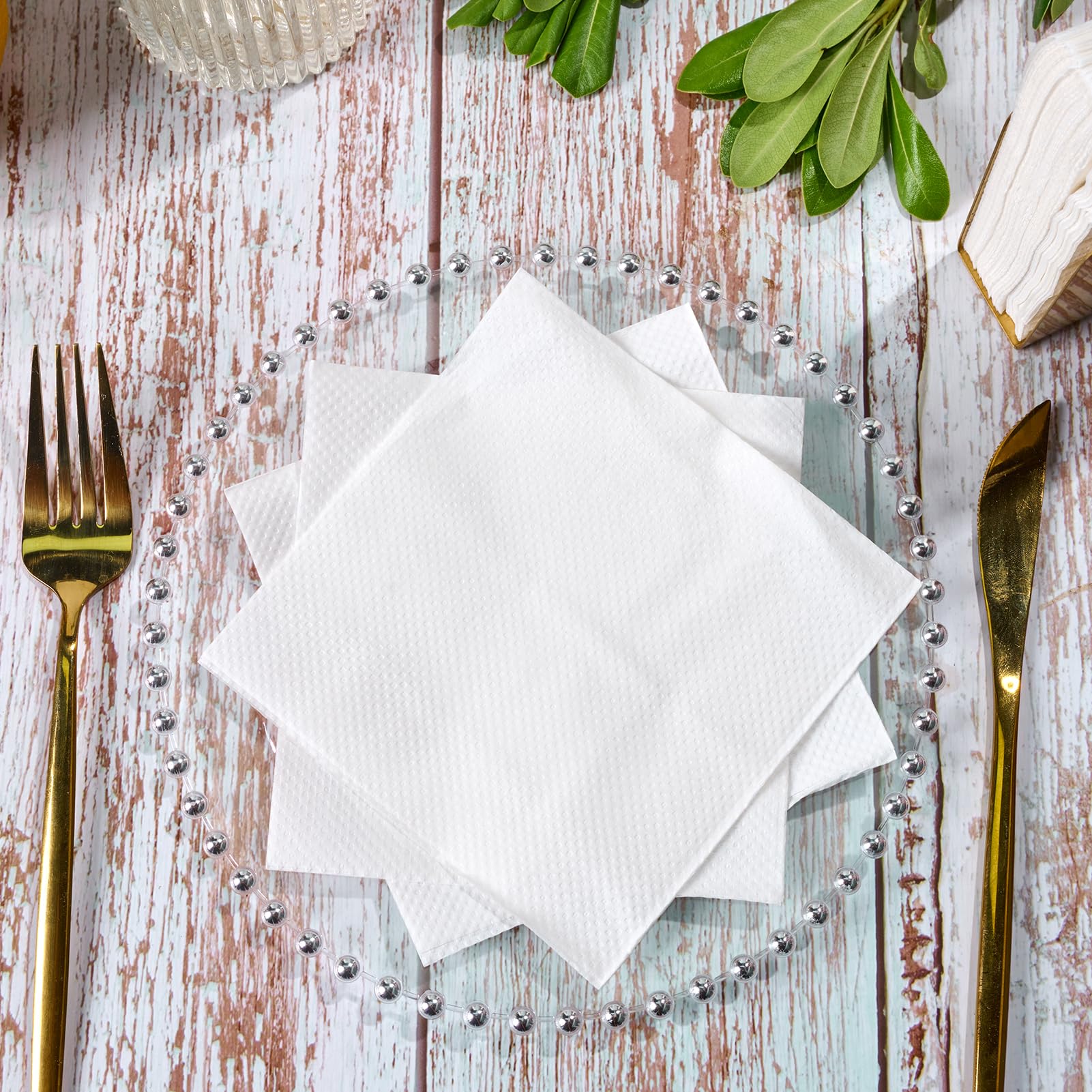 9.8in Bulk Cocktail Napkins | Paper Beverage Napkins for Cocktails, Beer | Disposable | Restaurant Supply - EWT