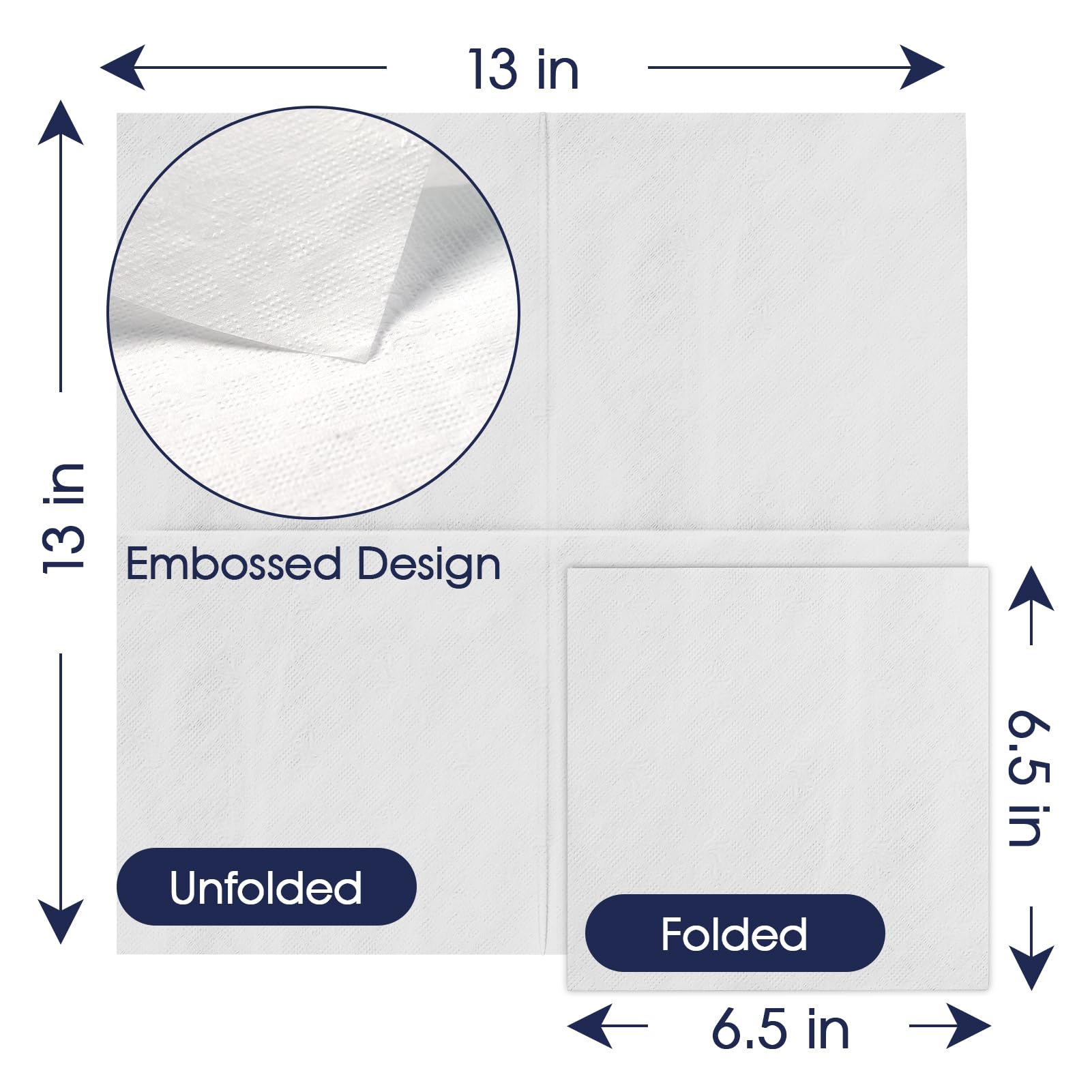 9.8in Bulk Cocktail Napkins | Paper Beverage Napkins for Cocktails, Beer | Disposable | Restaurant Supply - EWT