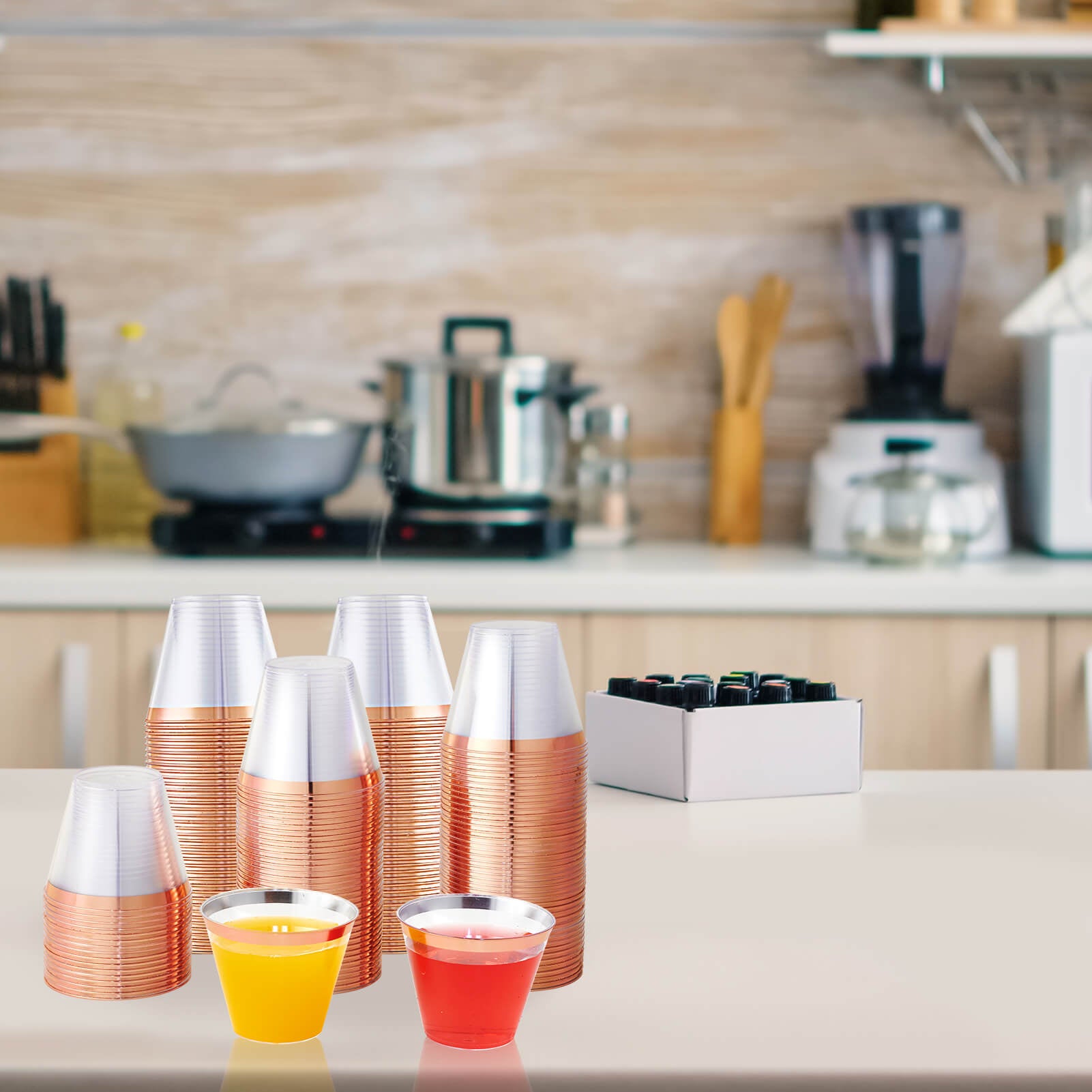 9oz Bulk Plastic Dessert Cups | Disposable Dessert Cups for Ice Cream, Smoothies, Bubble Boba Tea | Restaurant Supply - EWT