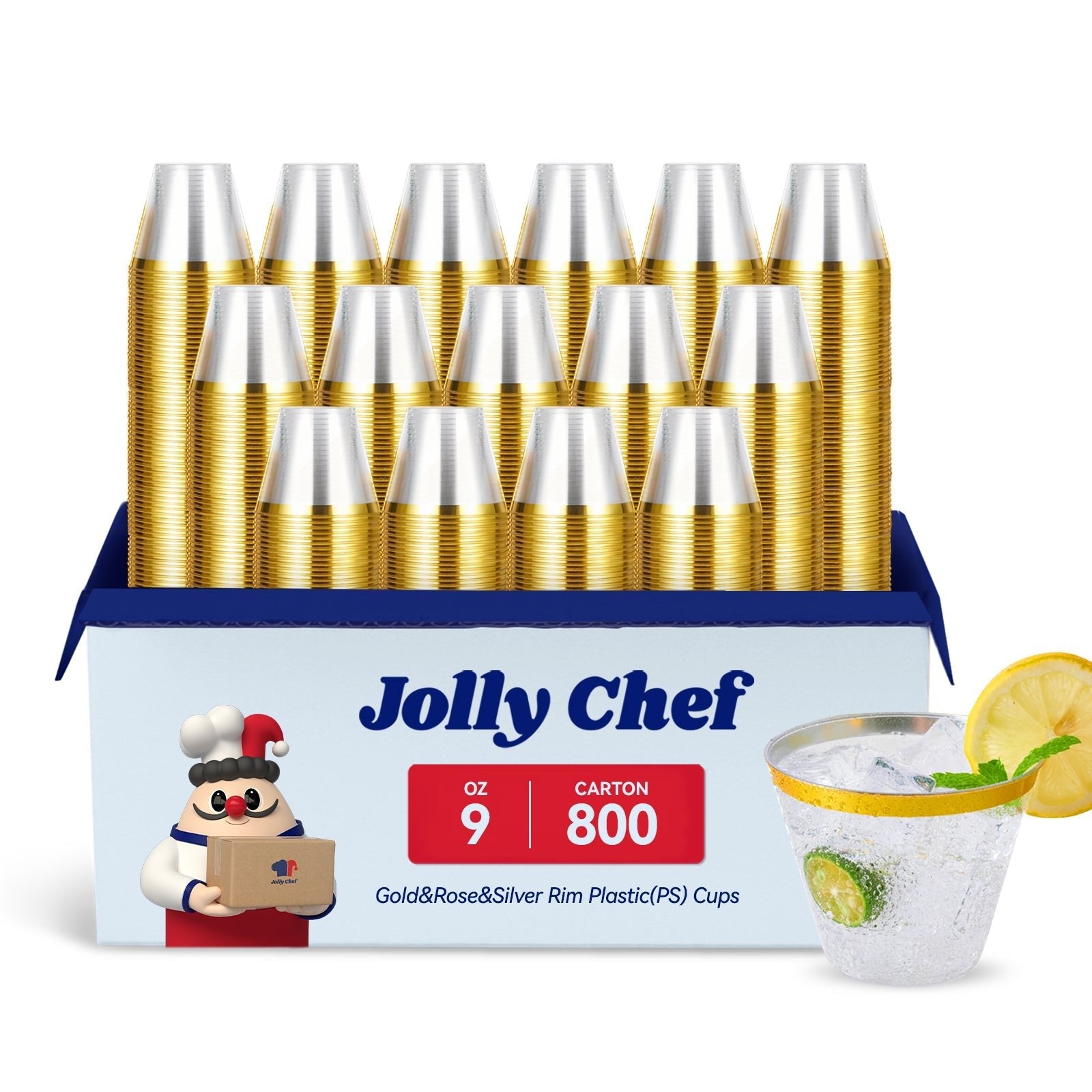 9oz Bulk Plastic Dessert Cups | Disposable Tumblers for Ice Cream, Smoothies | Restaurant Supply - EWT