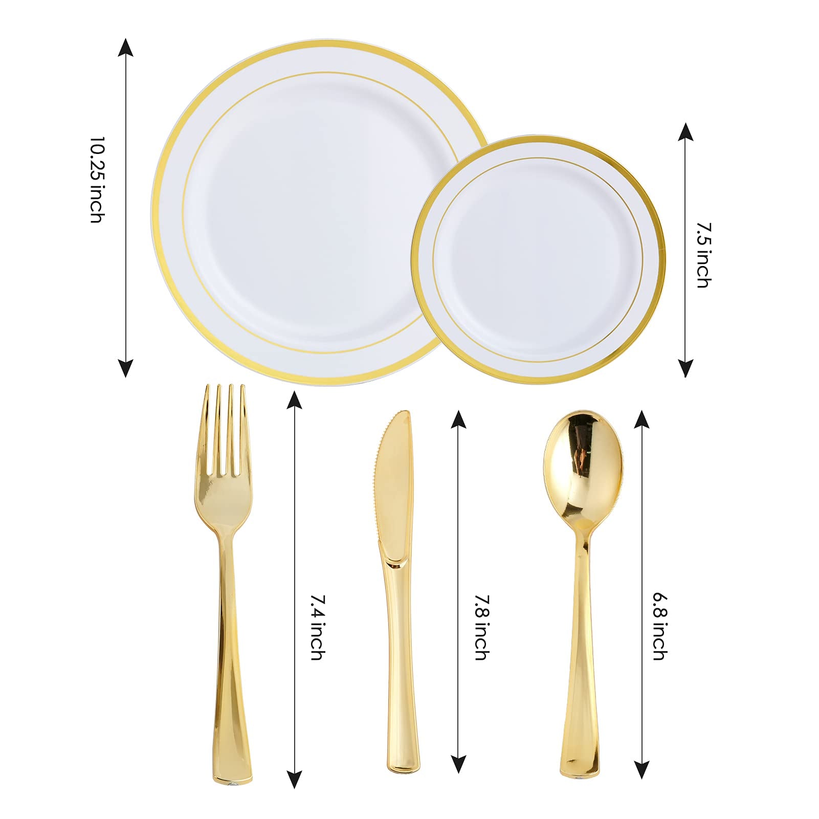 Bulk Case Dinnerware Sets | Plastic Plates for Appetizers, Desserts | BPA - Free | Restaurant Supply - EWT