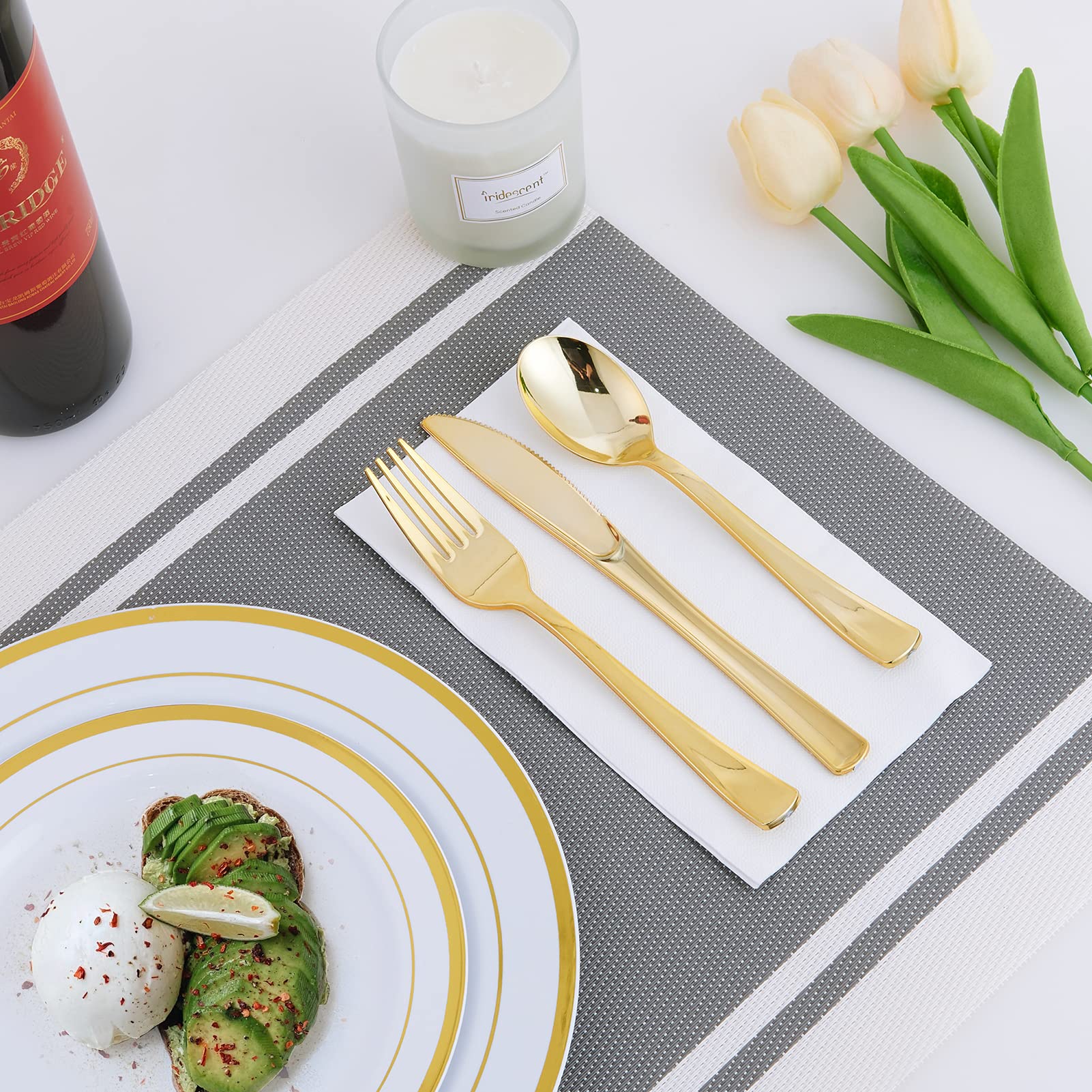Bulk Case Dinnerware Sets | Plastic Plates for Appetizers, Desserts | BPA - Free | Restaurant Supply - EWT