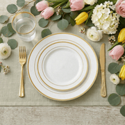Bulk Case Dinnerware Sets | Plastic Plates for Appetizers, Desserts | BPA - Free | Restaurant Supply - EWT