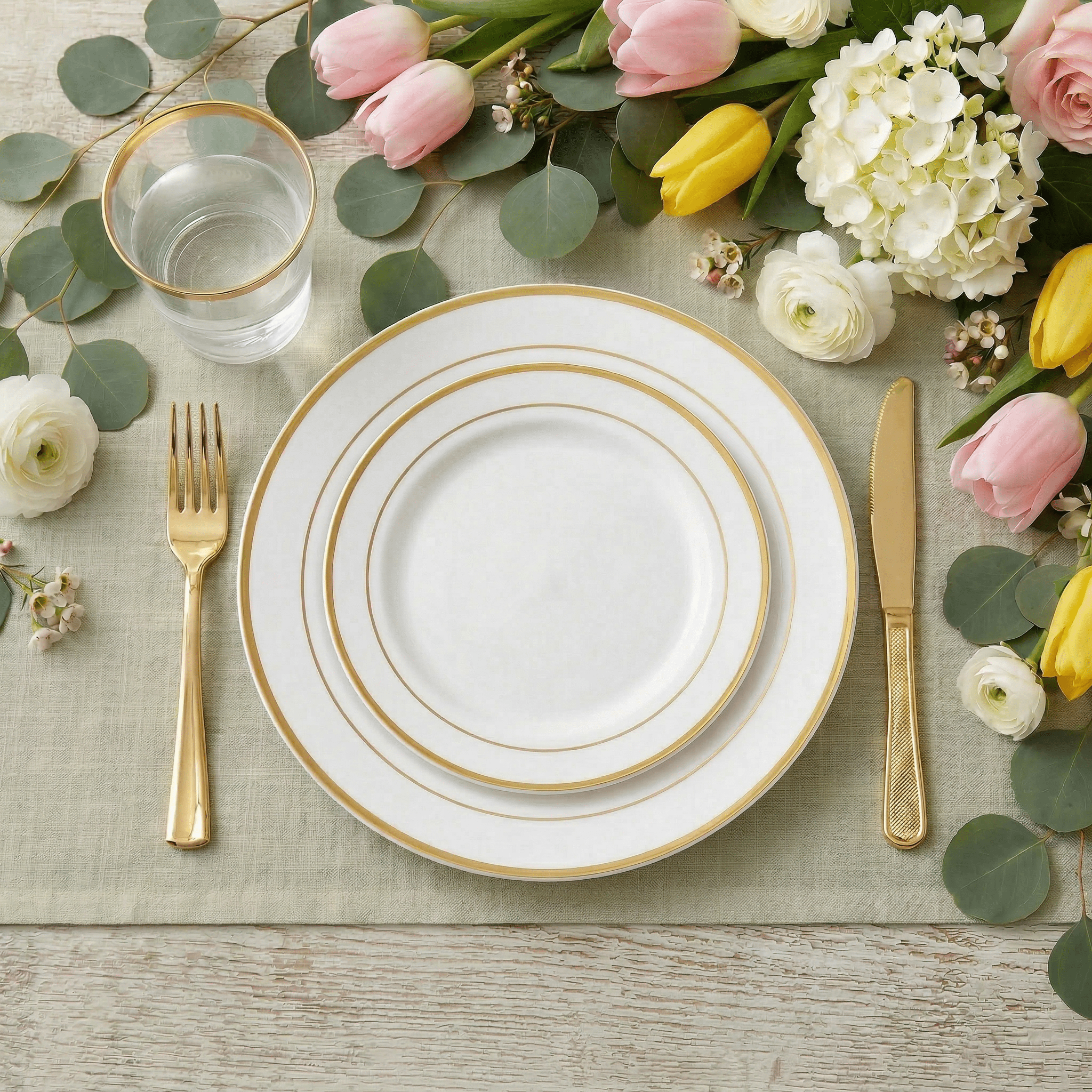 Bulk Case Dinnerware Sets | Plastic Plates for Appetizers, Desserts | BPA - Free | Restaurant Supply - EWT