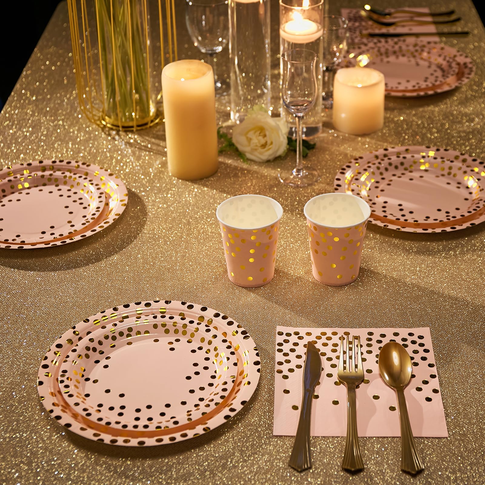 Bulk Case Disposable Dinnerware Sets | Plastic Plates for Desserts, Beverages | BPA Free | Restaurant Supply - EWT