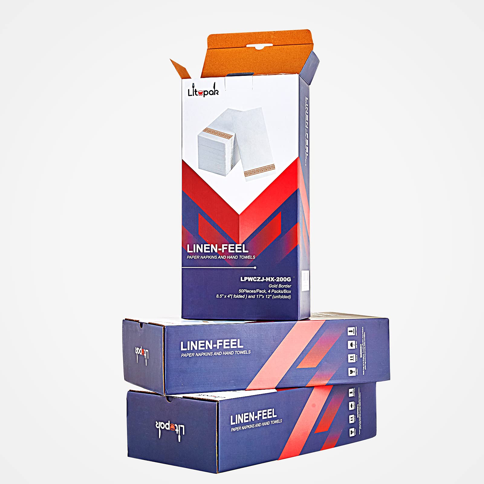 Bulk Case Disposable Hand Towels | Paper Guest Towels for Bread, Pastries | Super Absorbency | Restaurant Supply - EWT