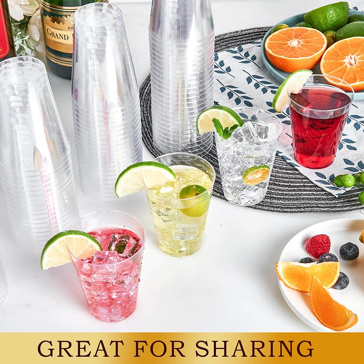 Bulk Case Plastic Cups | Disposable Cups for Coffee, Juice | Heavy - Duty | Restaurant Supply - EWT