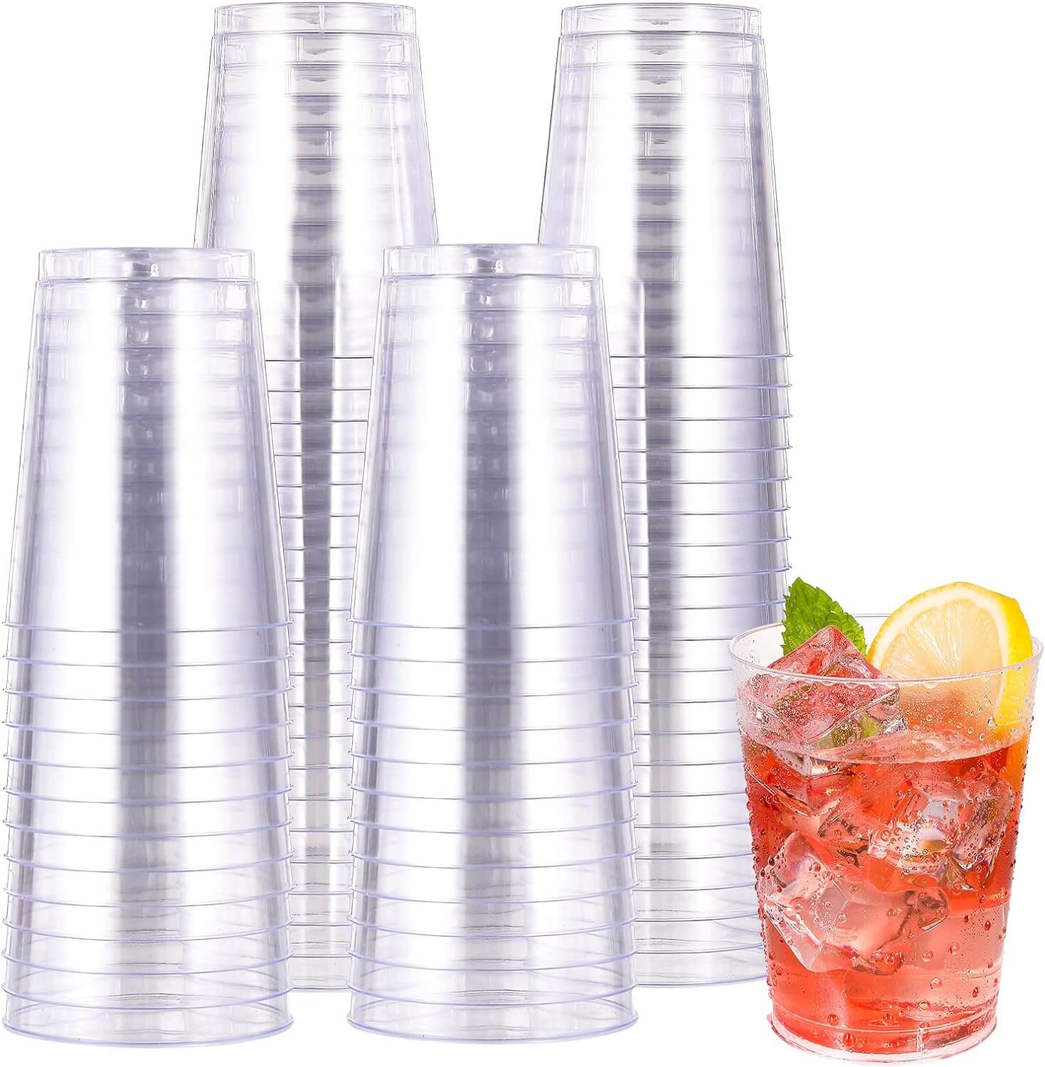 Bulk Case Plastic Cups | Disposable Cups for Coffee, Juice | Heavy - Duty | Restaurant Supply - EWT