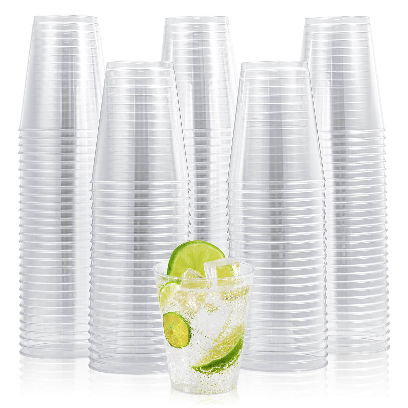 Bulk Case Plastic Cups | Disposable Cups for Coffee, Juice | Heavy - Duty | Restaurant Supply - EWT