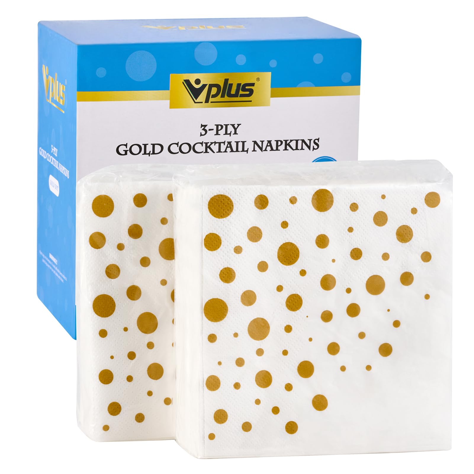 Bulk Cocktail Napkins | Paper Beverage Napkins for Cocktails, Appetizers, Desserts | 100% Virgin Wood Pulp 3 - Ply | Restaurant Supply - EWT