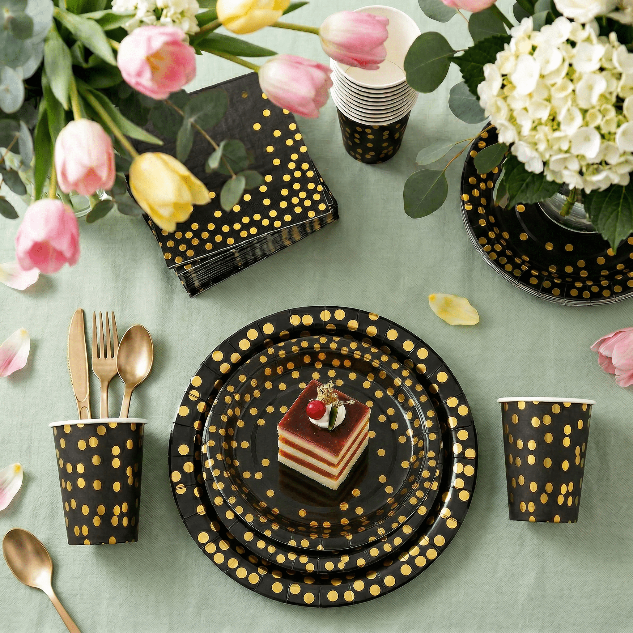 Bulk Dinnerware Sets | Paper Plates for Desserts, Beverages | Bpa - Free | Restaurant Supply - EWT