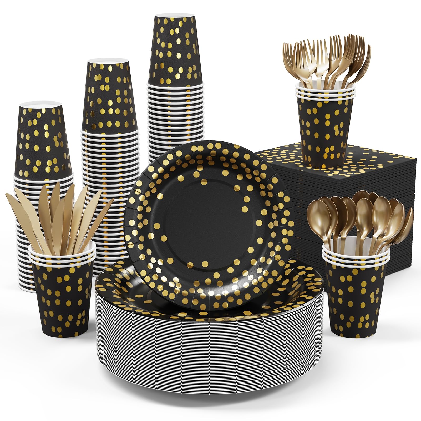 Bulk Dinnerware Sets | Paper Plates for Desserts, Beverages | Bpa - Free | Restaurant Supply - EWT