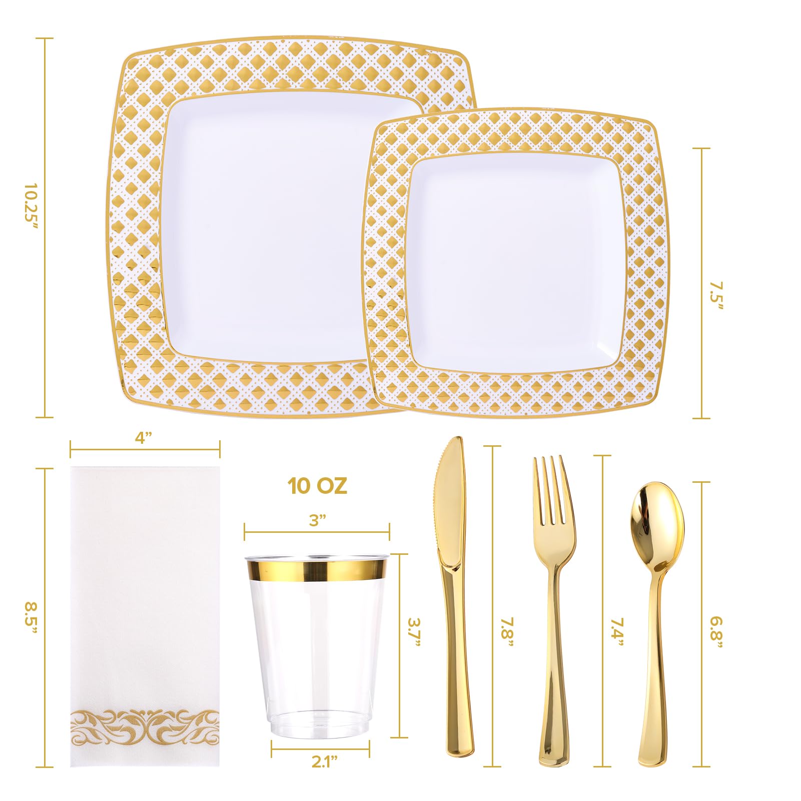 Bulk Dinnerware Sets | Plastic Plates & Bowls for Burgers, Salads | BPA Free | Restaurant Supply - EWT