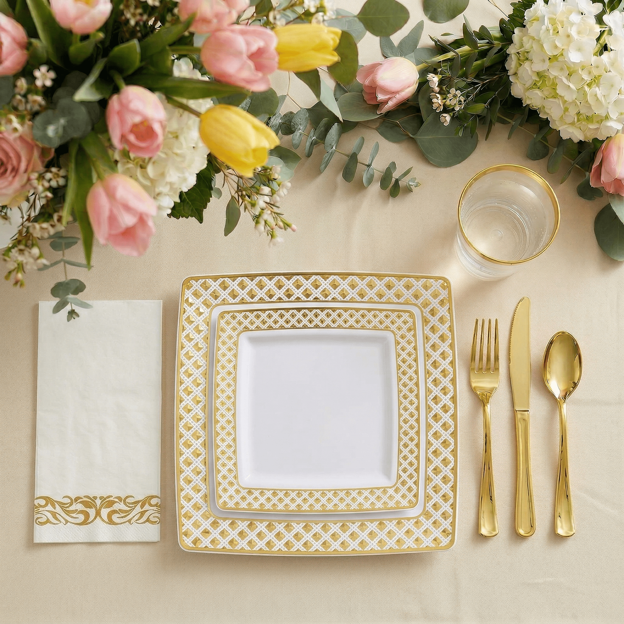 Bulk Dinnerware Sets | Plastic Plates & Bowls for Burgers, Salads | BPA Free | Restaurant Supply - EWT