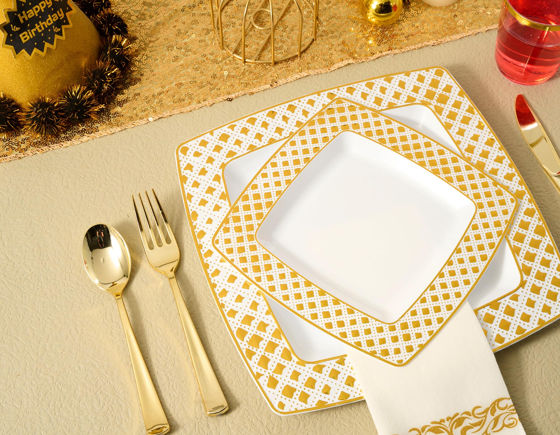 Bulk Dinnerware Sets | Plastic Plates & Bowls for Burgers, Salads | BPA Free | Restaurant Supply - EWT