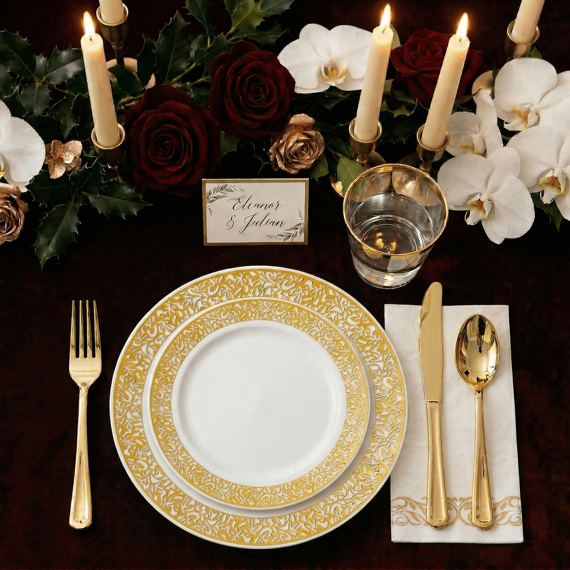 Bulk Dinnerware Sets | Plastic Plates for Entrees, Salads, Desserts | BPA Free | Restaurant Supply - EWT
