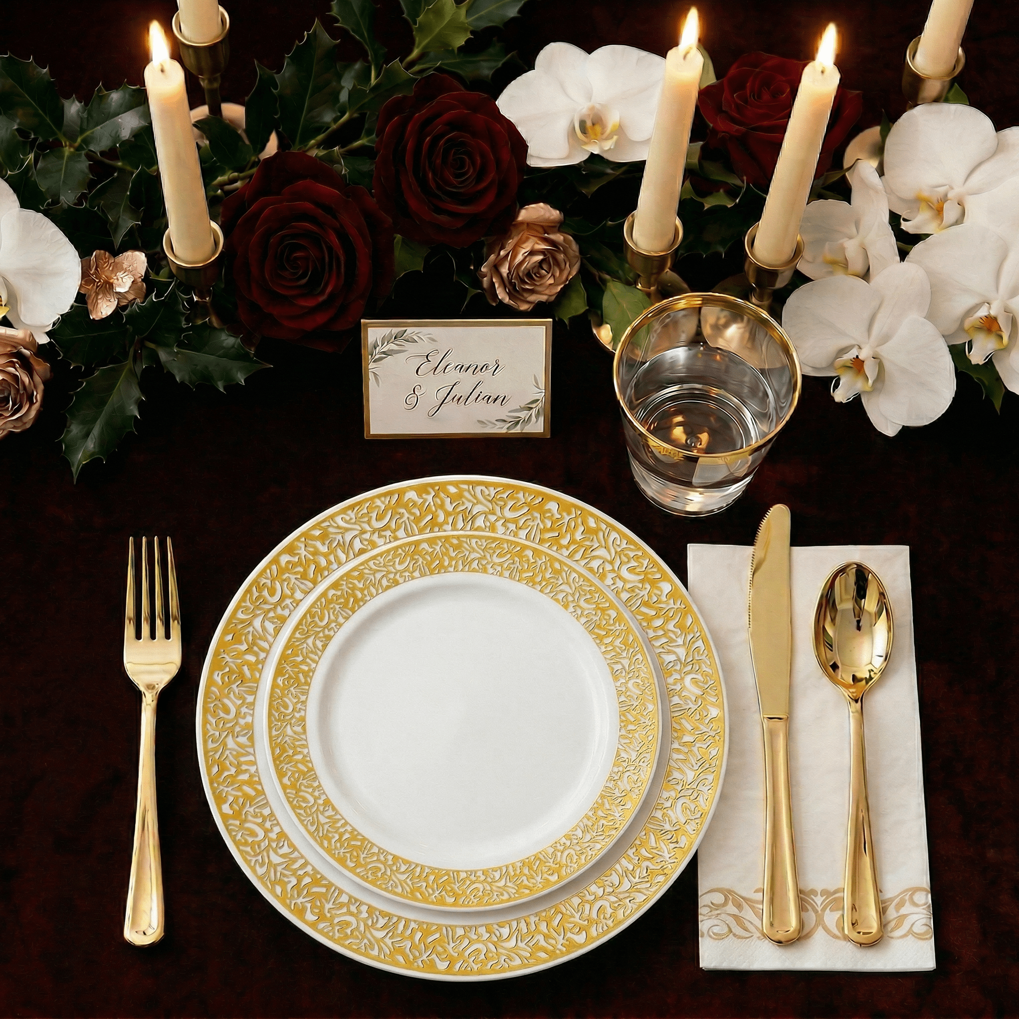 Bulk Dinnerware Sets | Plastic Plates for Entrees, Salads, Desserts | BPA Free | Restaurant Supply - EWT