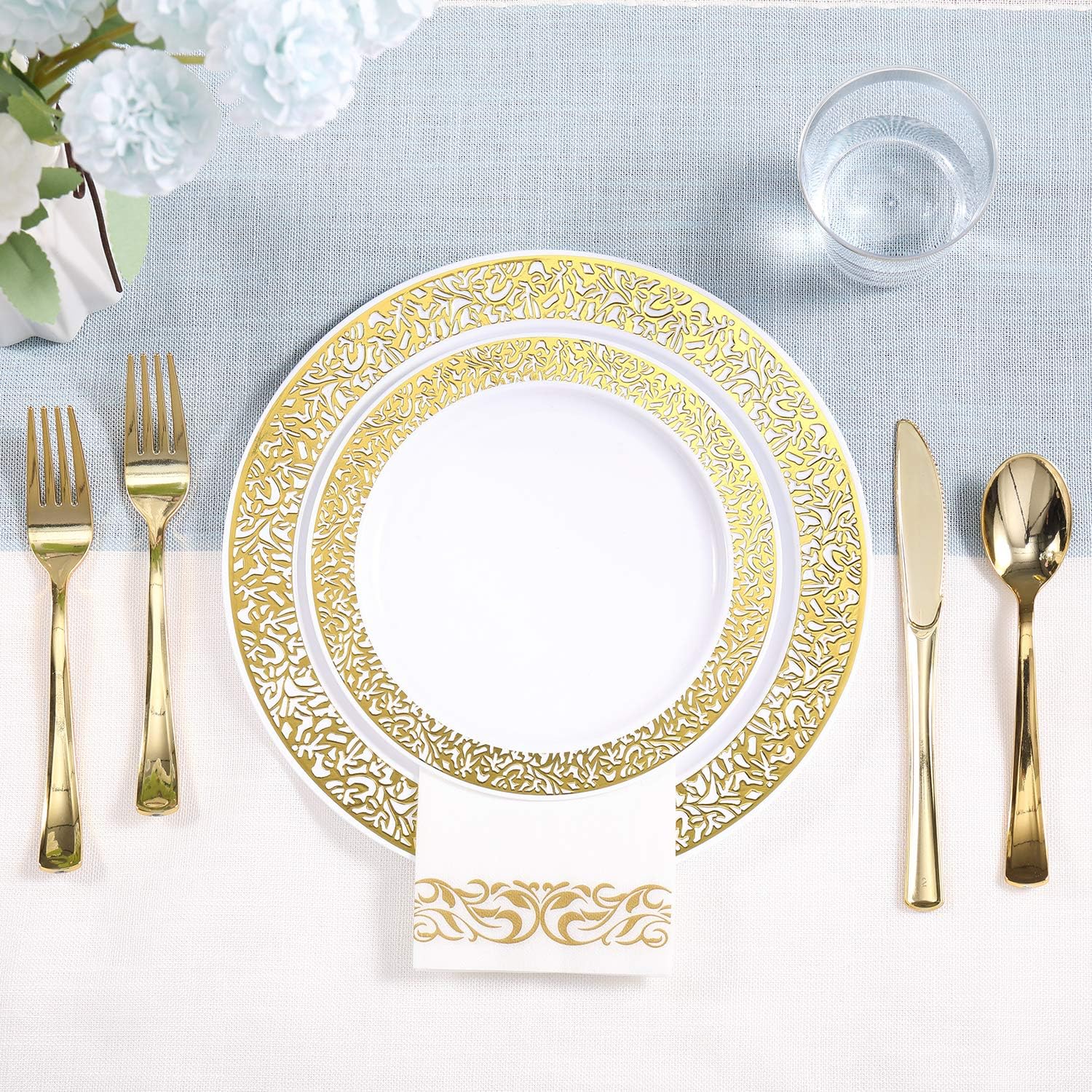 Bulk Dinnerware Sets | Plastic Plates for Entrees, Salads, Desserts | BPA Free | Restaurant Supply - EWT