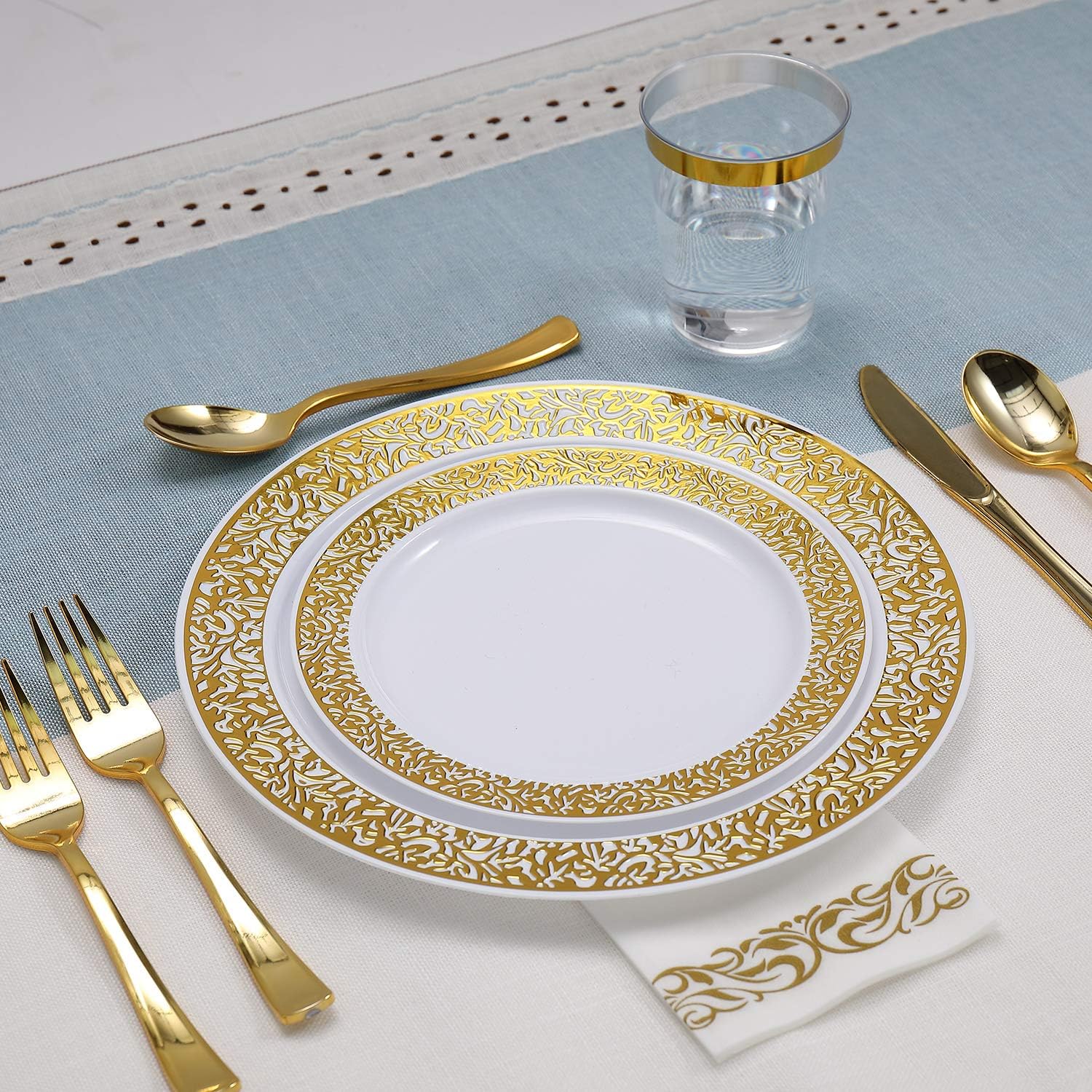 Bulk Dinnerware Sets | Plastic Plates for Entrees, Salads, Desserts | BPA Free | Restaurant Supply - EWT