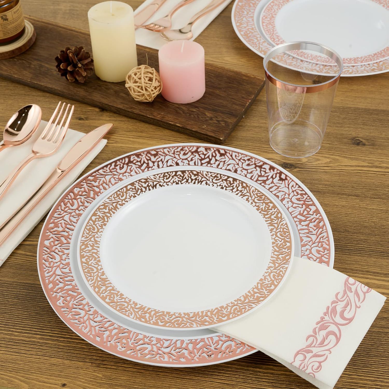 Bulk Dinnerware Sets | Plastic Tableware for Entrees, Salads | BPA Free | Restaurant Supply - EWT