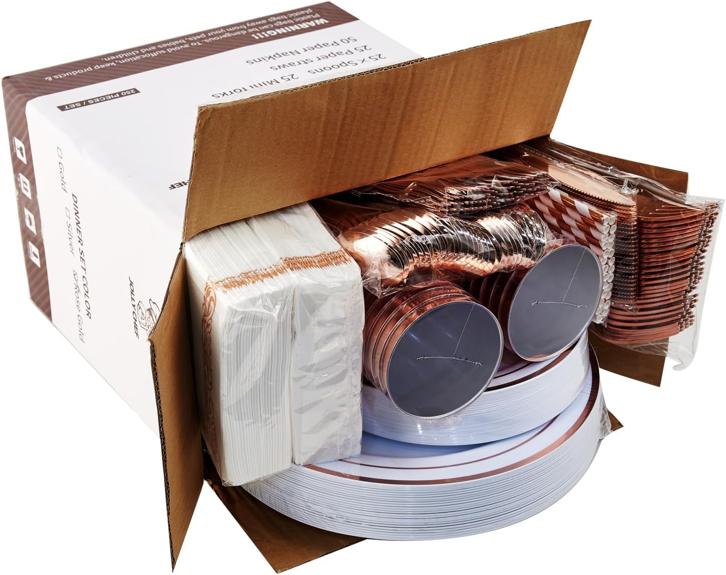 Bulk Disposable Dinnerware Sets | Plastic Plates for burgers, Salads, Appetizers | Bpa Free | Restaurant Supply - EWT