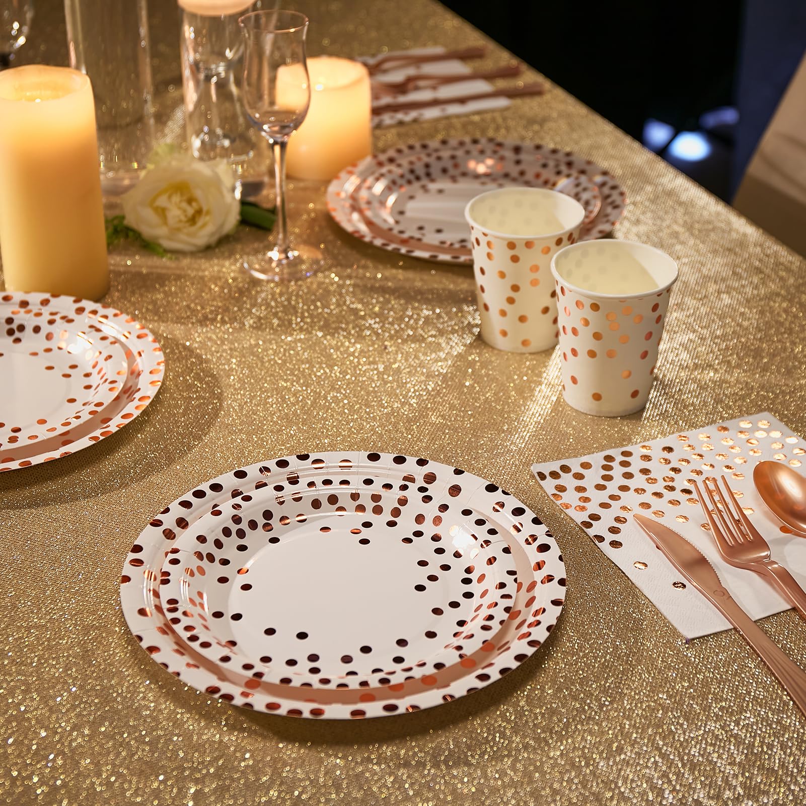 Bulk Disposable Dinnerware Sets | Plastic Plates for Desserts, Beverages | BPA - Free | Case Restaurant Supply - EWT